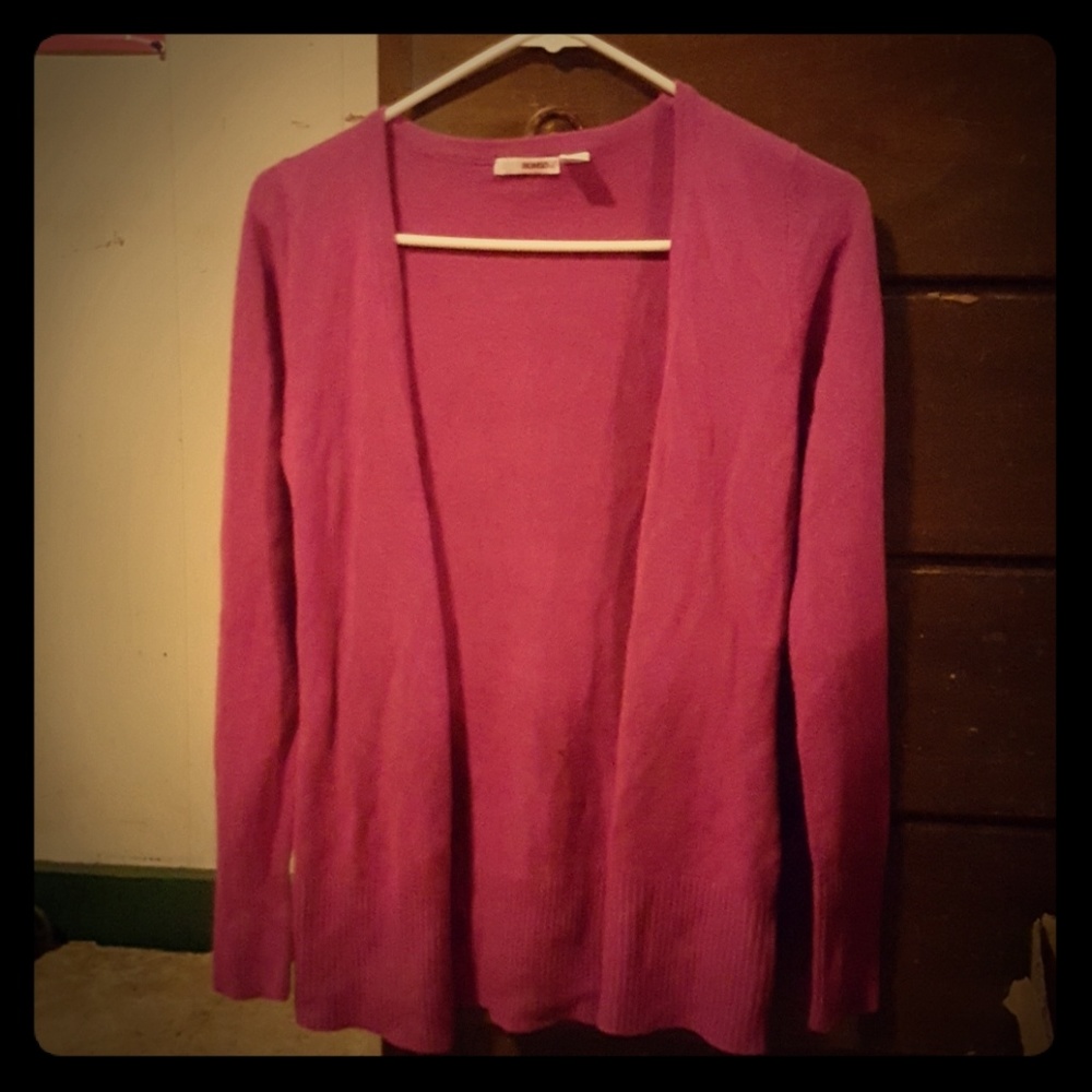 Pink cardigan/shrug sweater